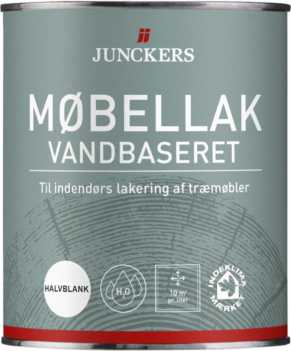 Junckers Møbellak halvblank vandbaseret 0,75 liter